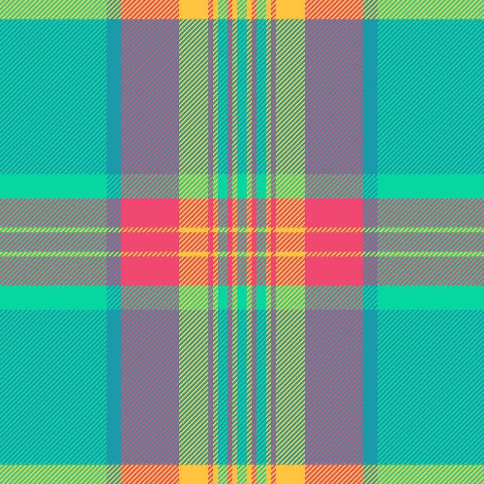 Plaid pattern check of fabric seamless tartan with a background textile texture vector. vector