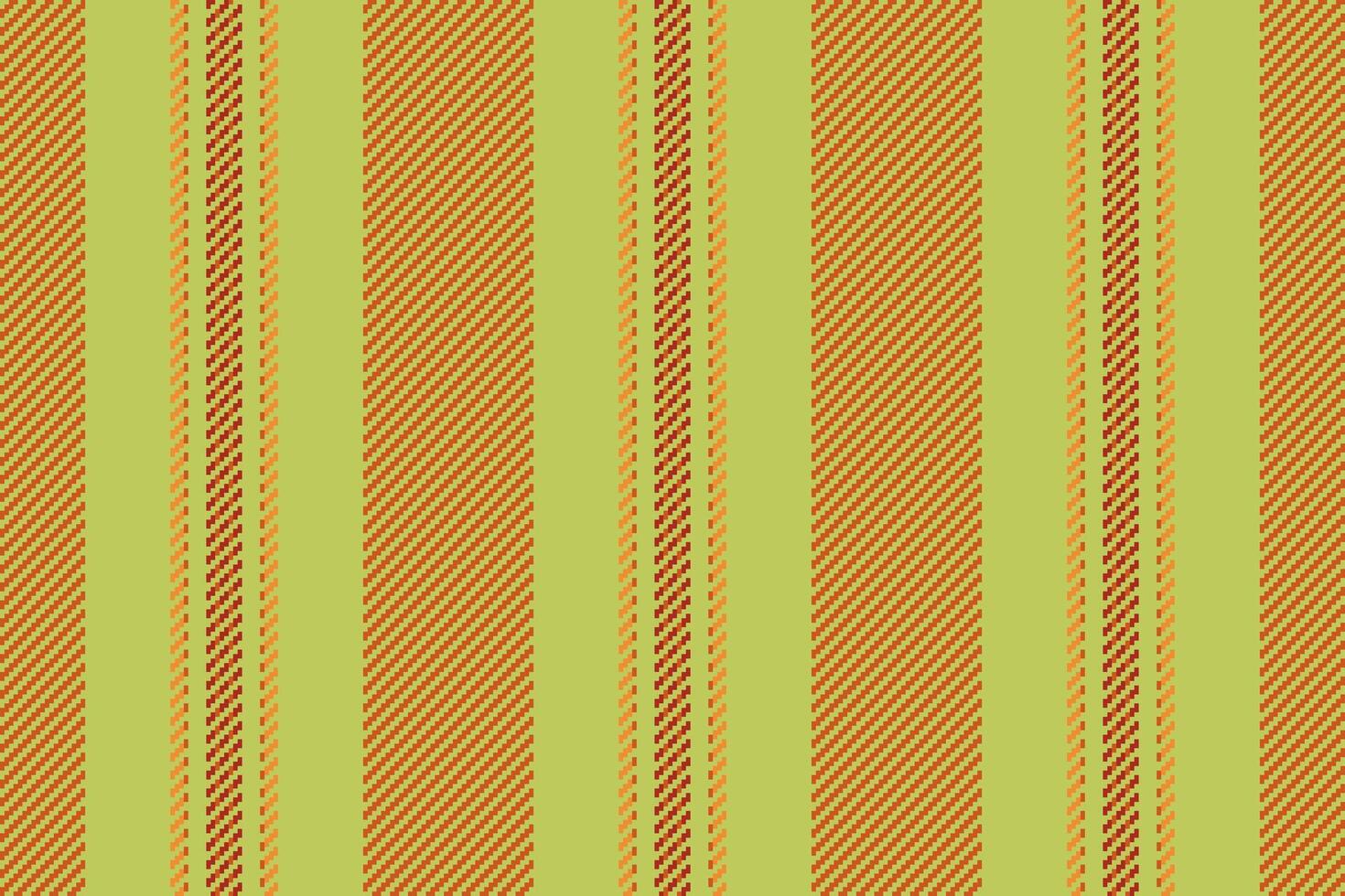 Book textile seamless background, cut out vector fabric vertical. October lines pattern texture stripe in lime and orange colors.