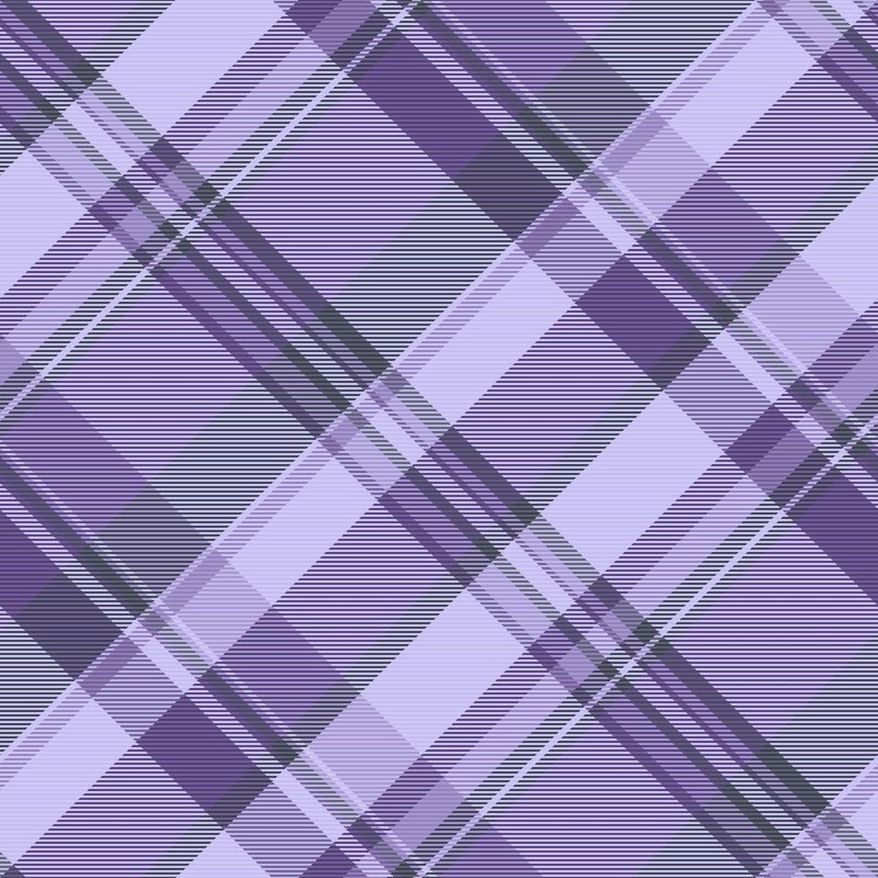 Sixties pattern vector fabric, neutral check background plaid. Customized seamless tartan texture textile in light and indigo colors.