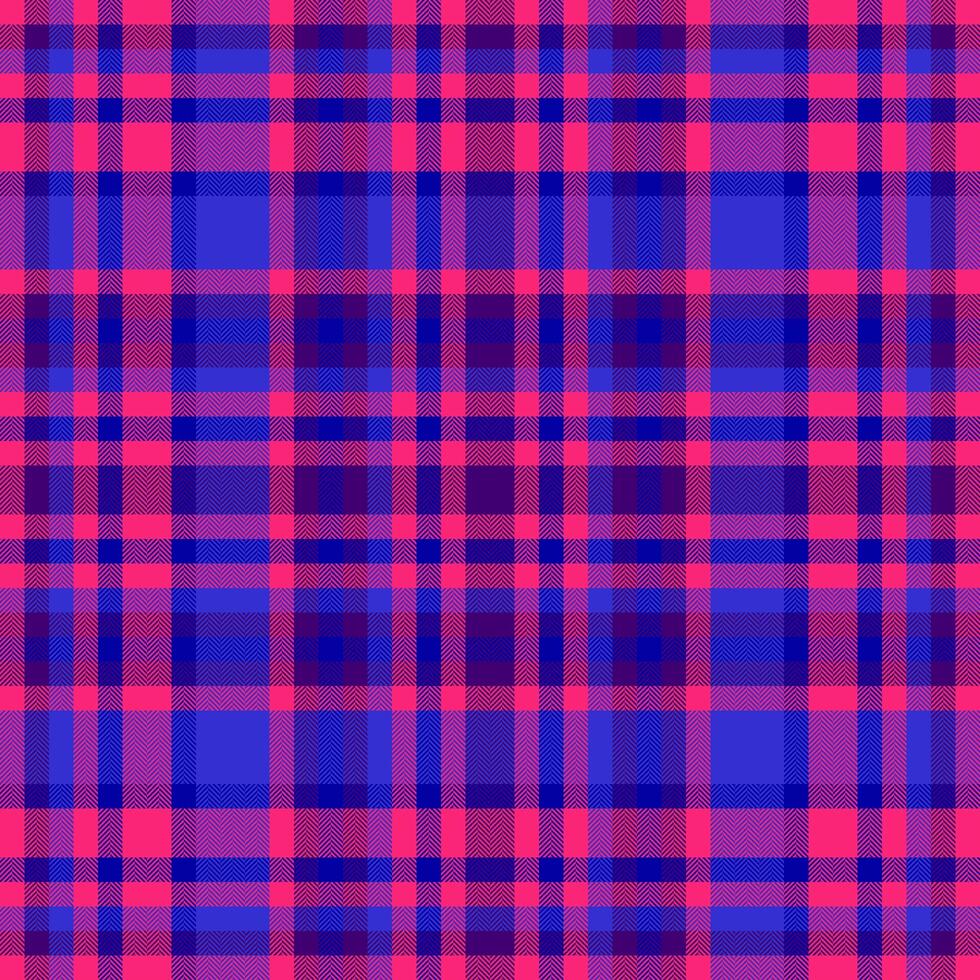 Background textile texture of check tartan fabric with a vector seamless pattern plaid.