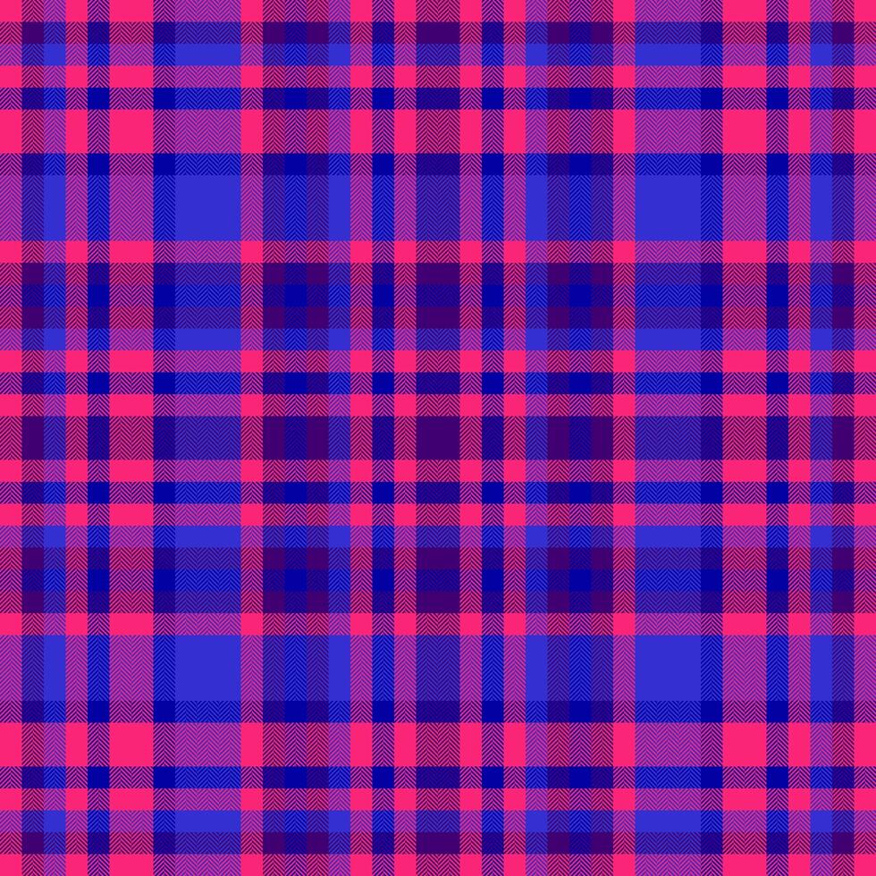 Background textile texture of check tartan fabric with a vector seamless pattern plaid.