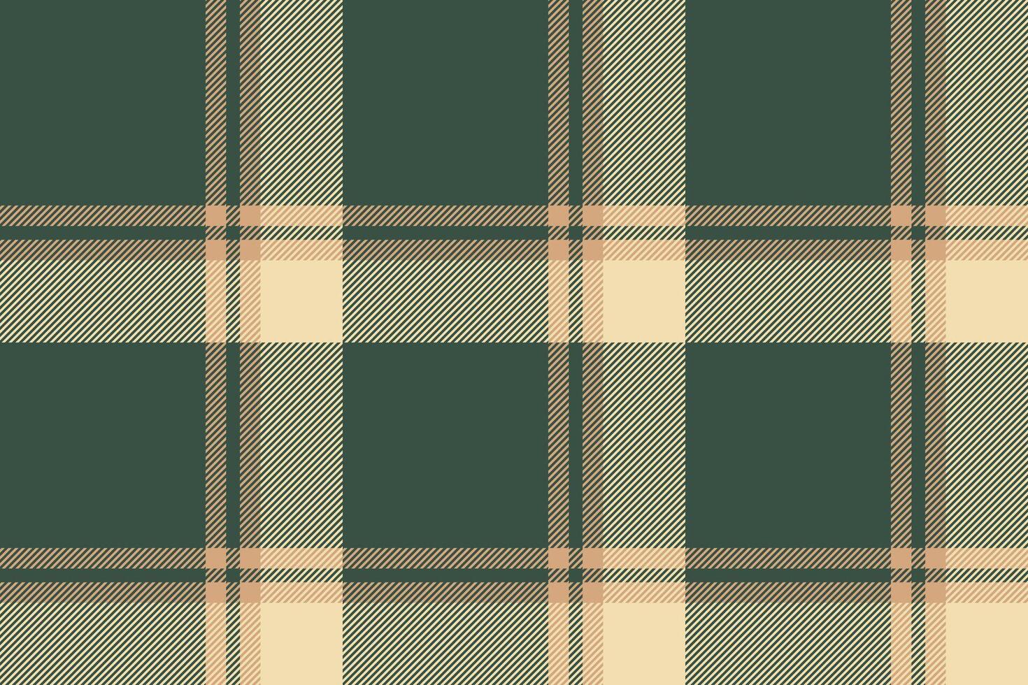 Plaid background, check seamless pattern in green. Vector fabric texture for textile print, wrapping paper, gift card or wallpaper.
