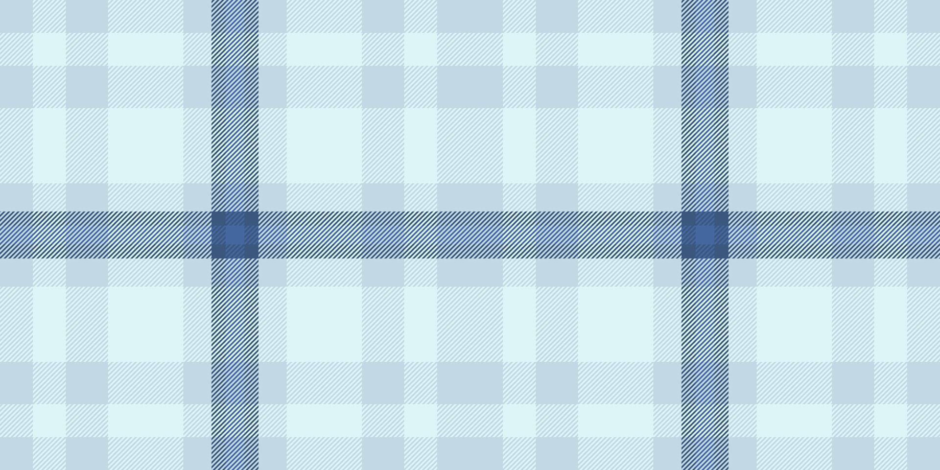 Softness check textile plaid, model background seamless vector. Modern fabric tartan texture pattern in light and blue colors. vector