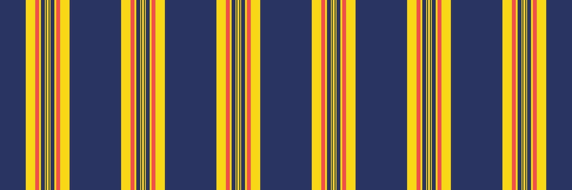 Britain background fabric stripe, decorate texture vertical seamless. 70s vector lines textile pattern in bright and blue colors.
