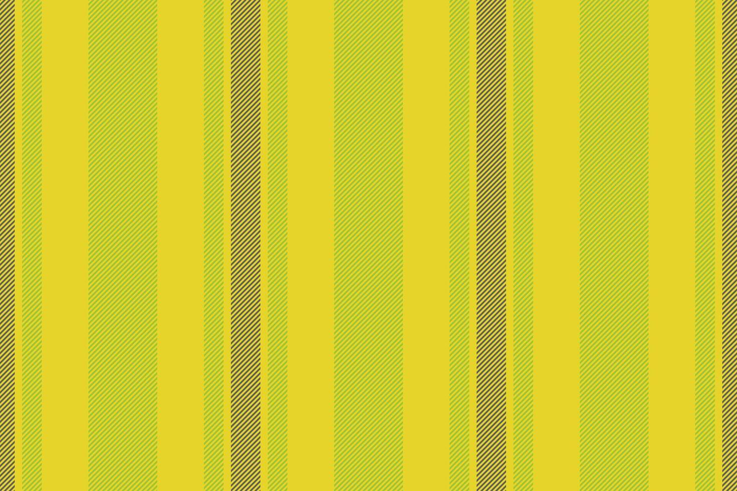 Tissue texture lines textile, hat vertical fabric vector. Lady pattern seamless stripe background in yellow and lime colors. vector