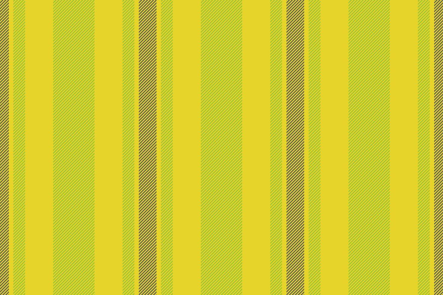 Tissue texture lines textile, hat vertical fabric vector. Lady pattern seamless stripe background in yellow and lime colors. vector