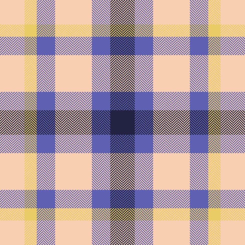 Plaid check pattern. Seamless fabric texture. Tartan textile print. vector