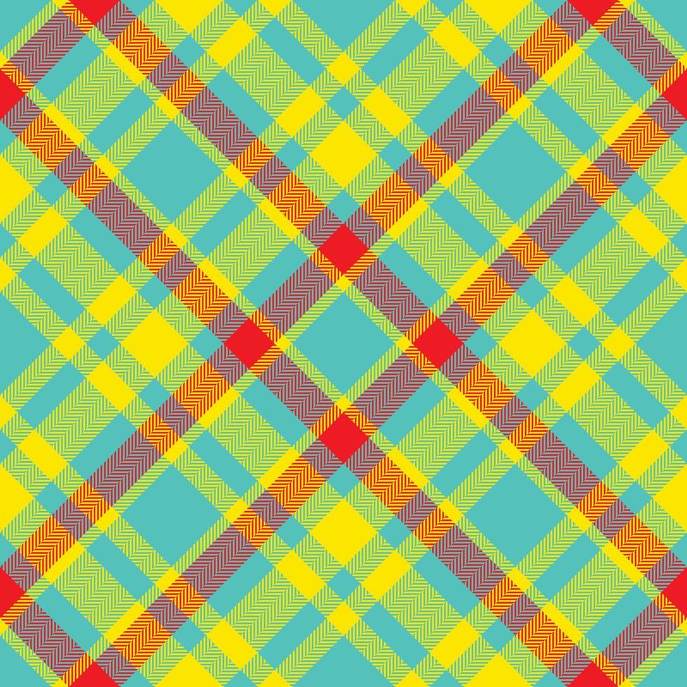 Plaid pattern vector. Check fabric texture. Seamless textile design for clothes, paper print. vector