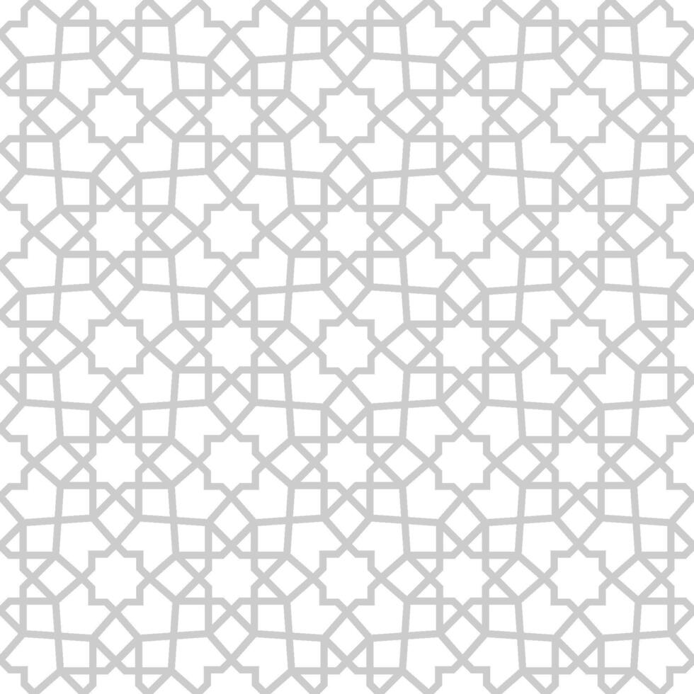 Seamless abstract geometric pattern in Islamic style vector