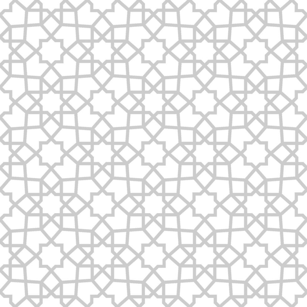 Seamless abstract geometric pattern in Islamic style vector