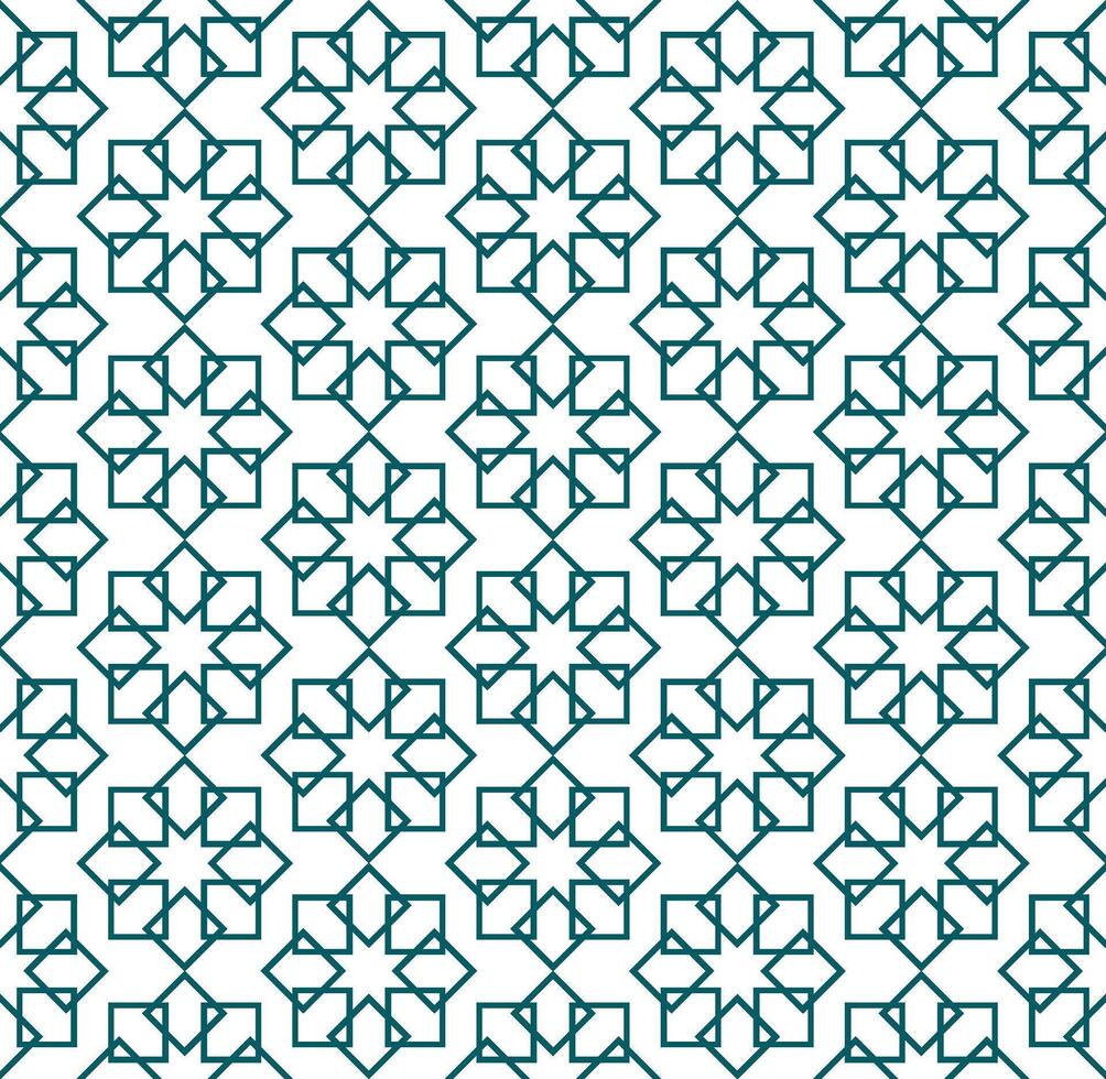 Seamless abstract geometric pattern in Islamic style vector