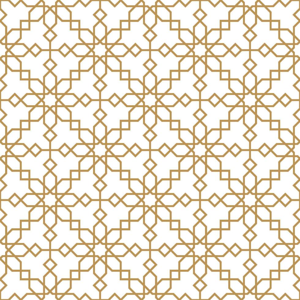 Seamless abstract geometric pattern in Islamic style vector