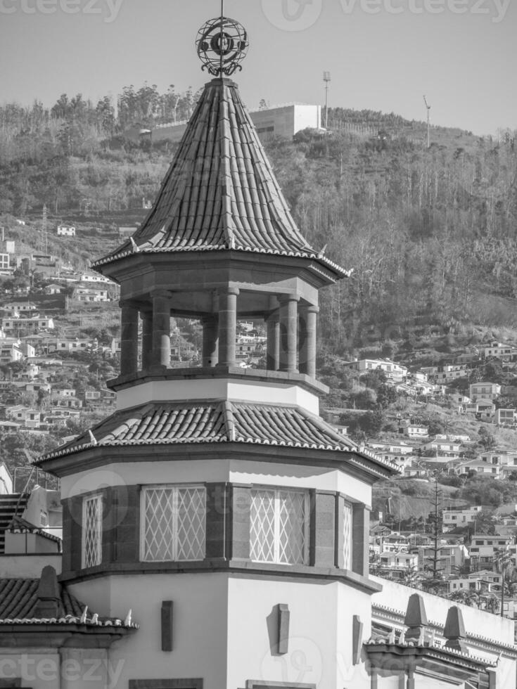 the city of Funchal on Madeira island photo