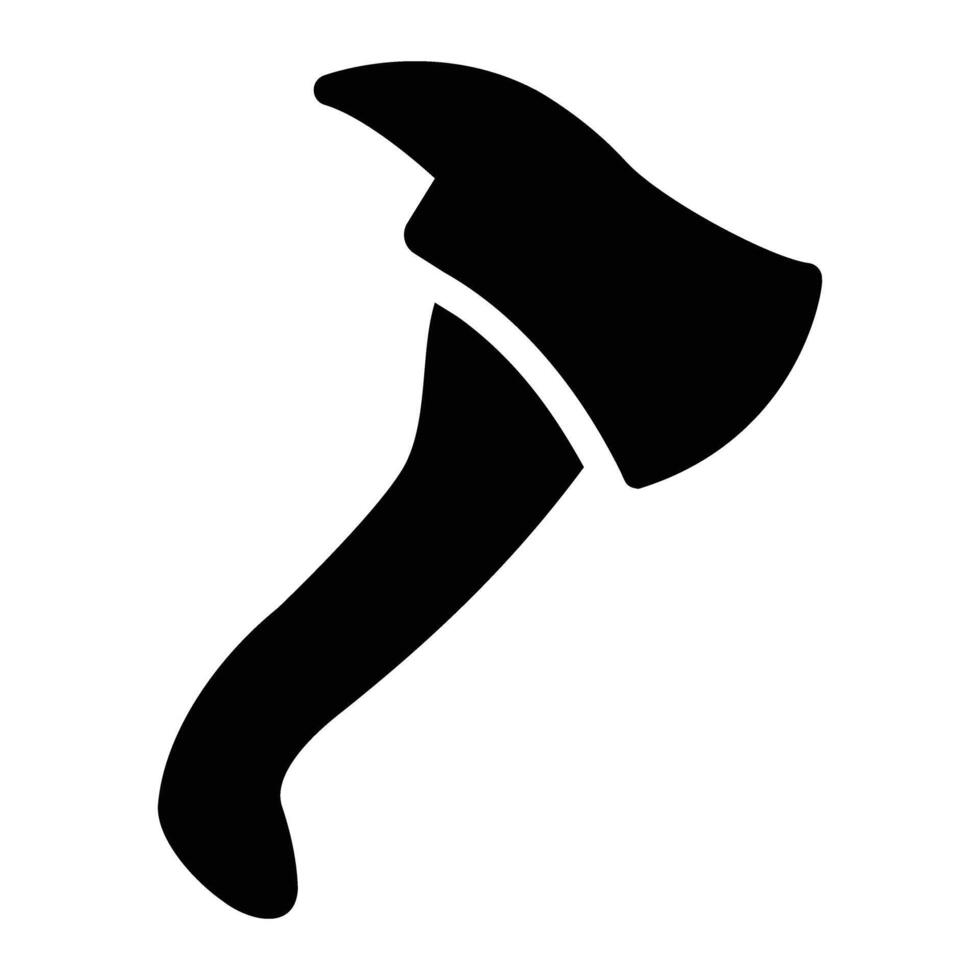 axe Glyph Icon Background White vector