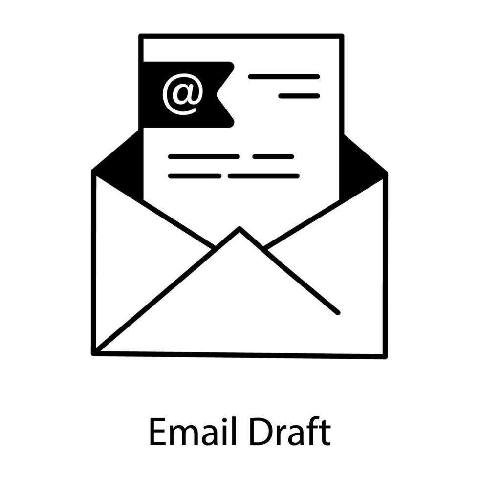 Email Services Linear Icon vector