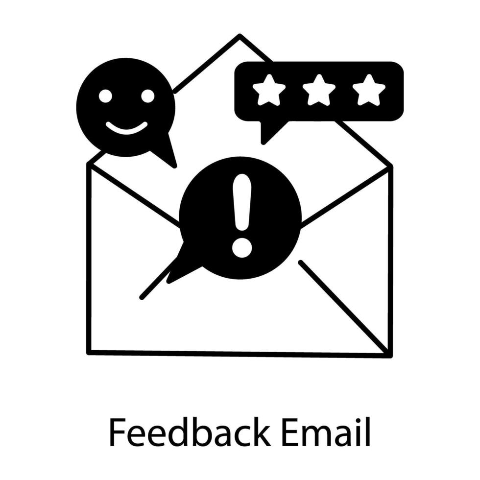 Email Services Linear Icon vector