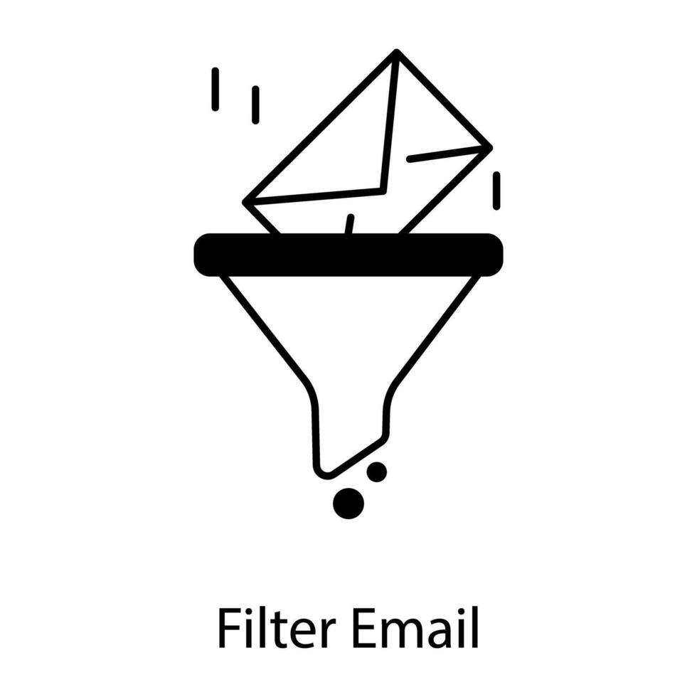 Email Services Linear Icon vector