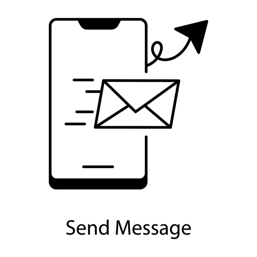 Email Services Linear Icon vector