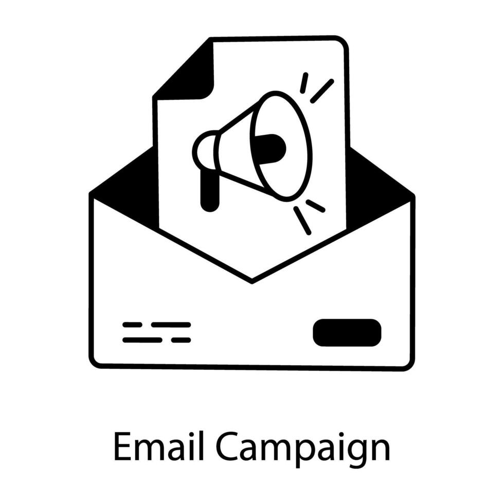 Email Services Linear Icon vector