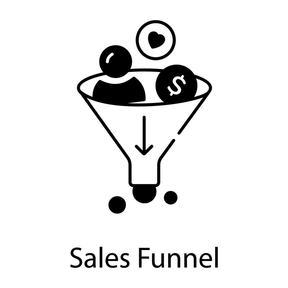 Linear Icon Depicting Customer Services vector