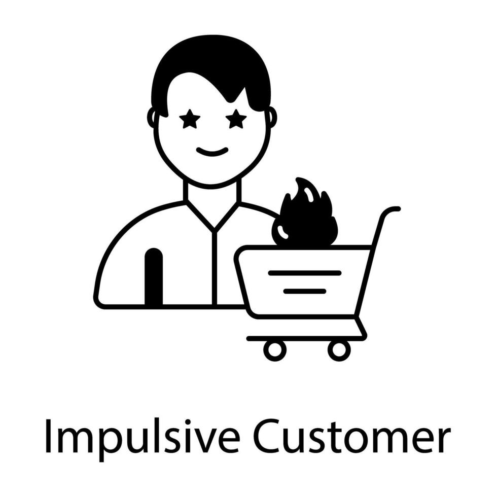 Linear Icon Depicting Customer Services vector