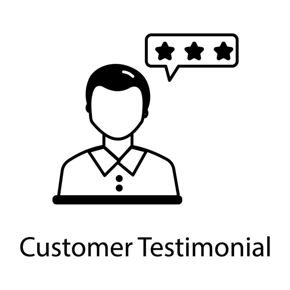 Linear Icon Depicting Customer Services vector