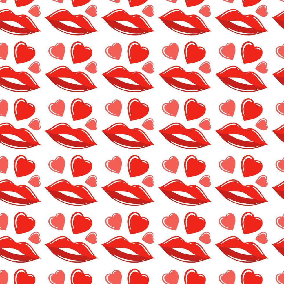 Heart Pattern Background Valentines Day vector