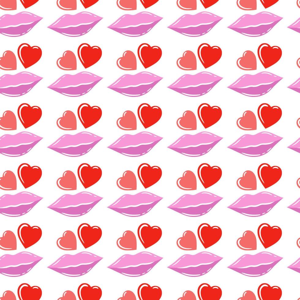 Balloon Heart Pattern Background Valentines day vector