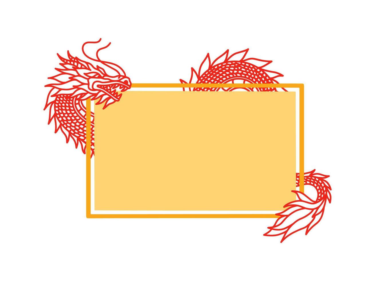 Chinese New Year Corner Border vector