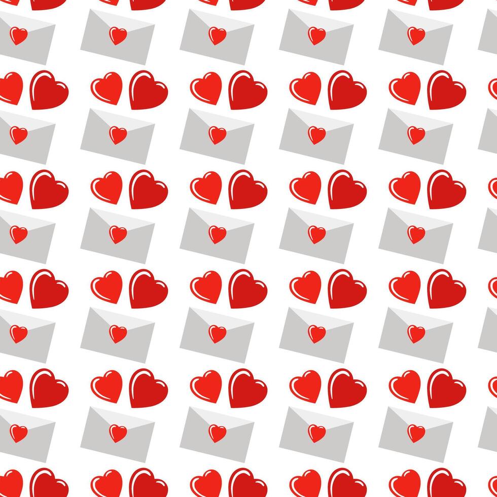 Heart Pattern Background Valentines Day vector