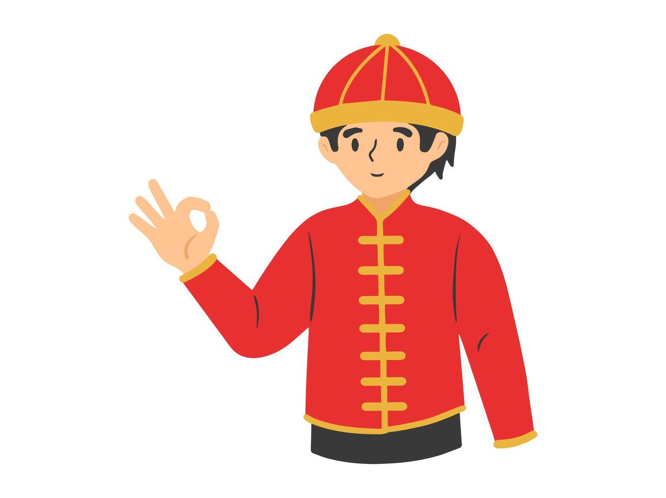 Chinese New Year Male Illustration vector
