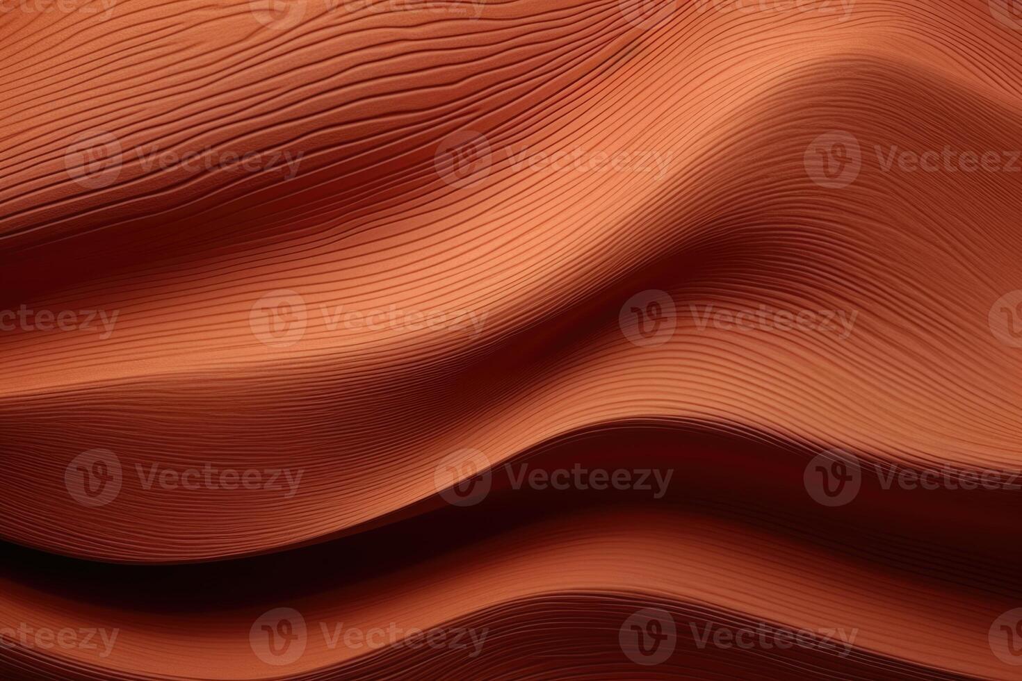 AI generated Brown wavy lines forming wood surface in nature. photo