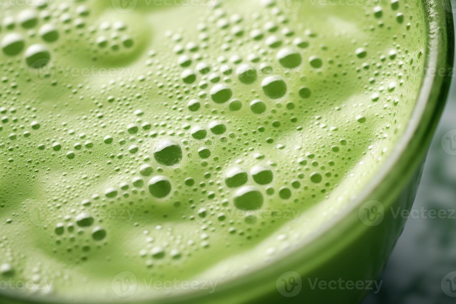 AI generated Green tea matcha mixed with milk texture. photo