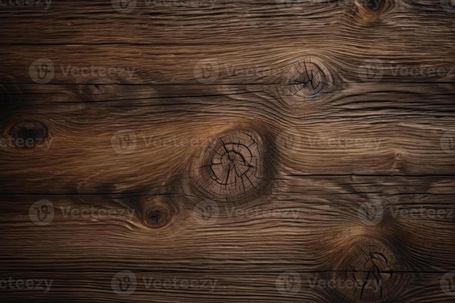 AI generated Dark wood texture with old natural pattern photo