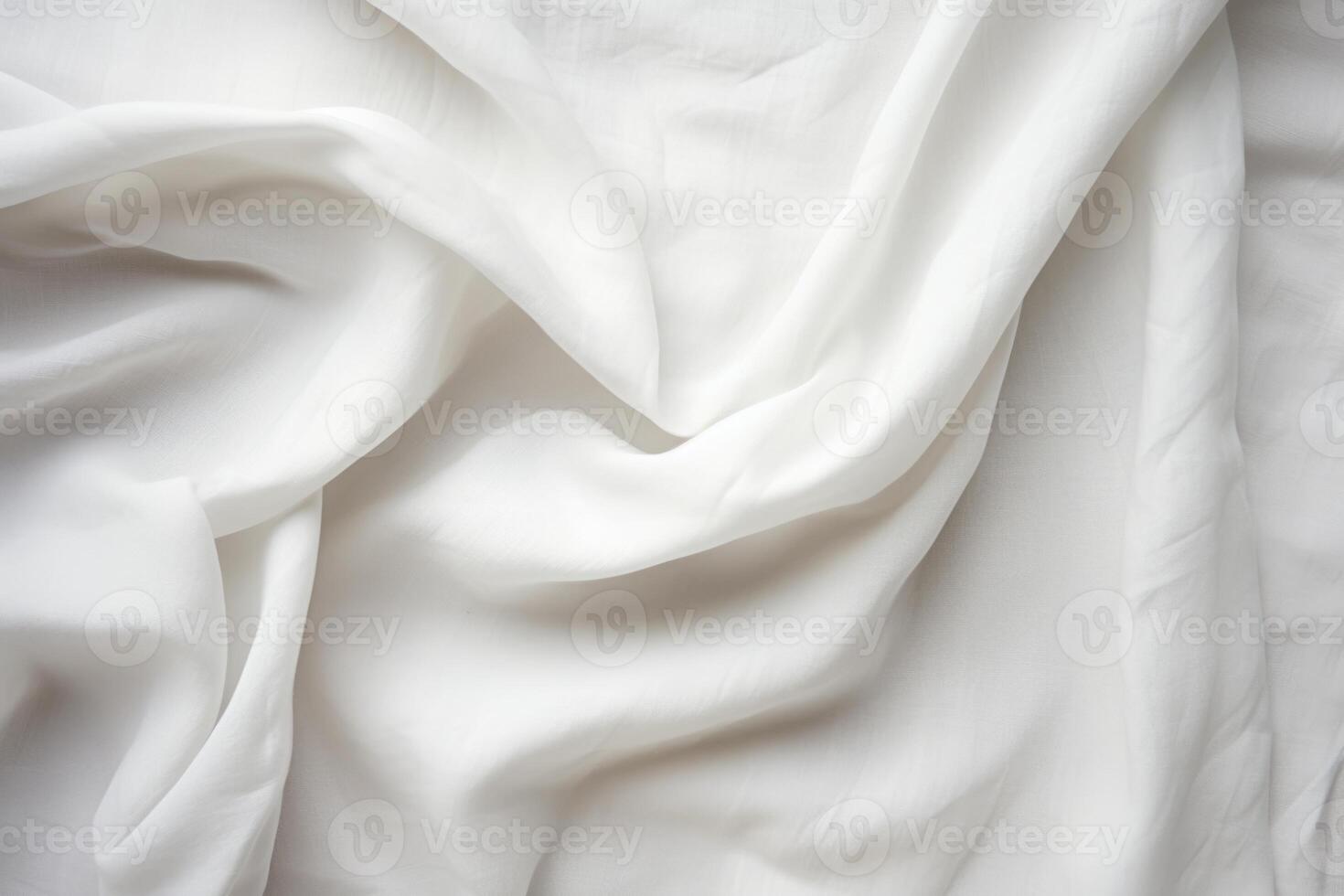 AI generated Natural handmade white linen fabric backdrop photo