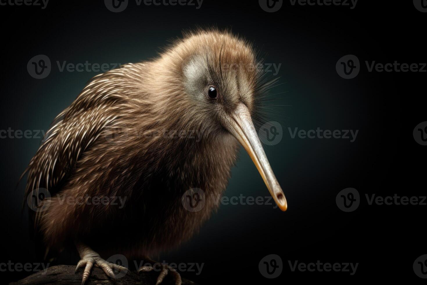 AI generated Threatened Kiwi Bird in New Zealand photo