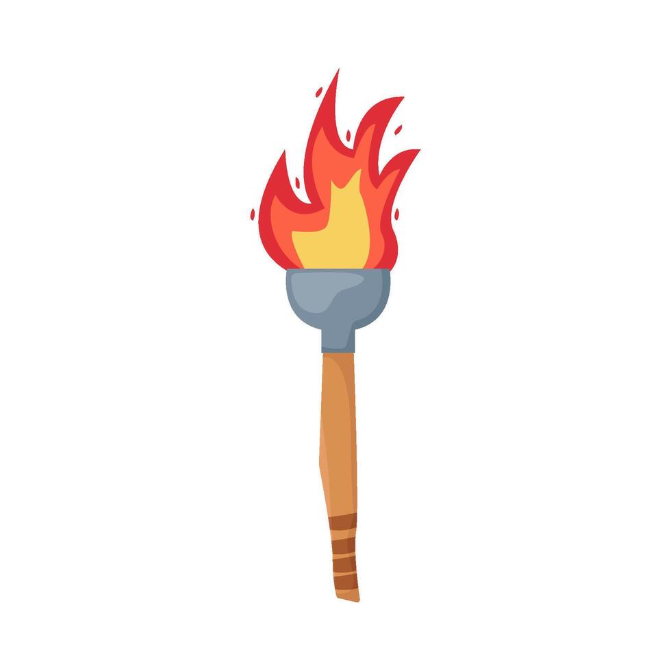 torch fire illustration vector