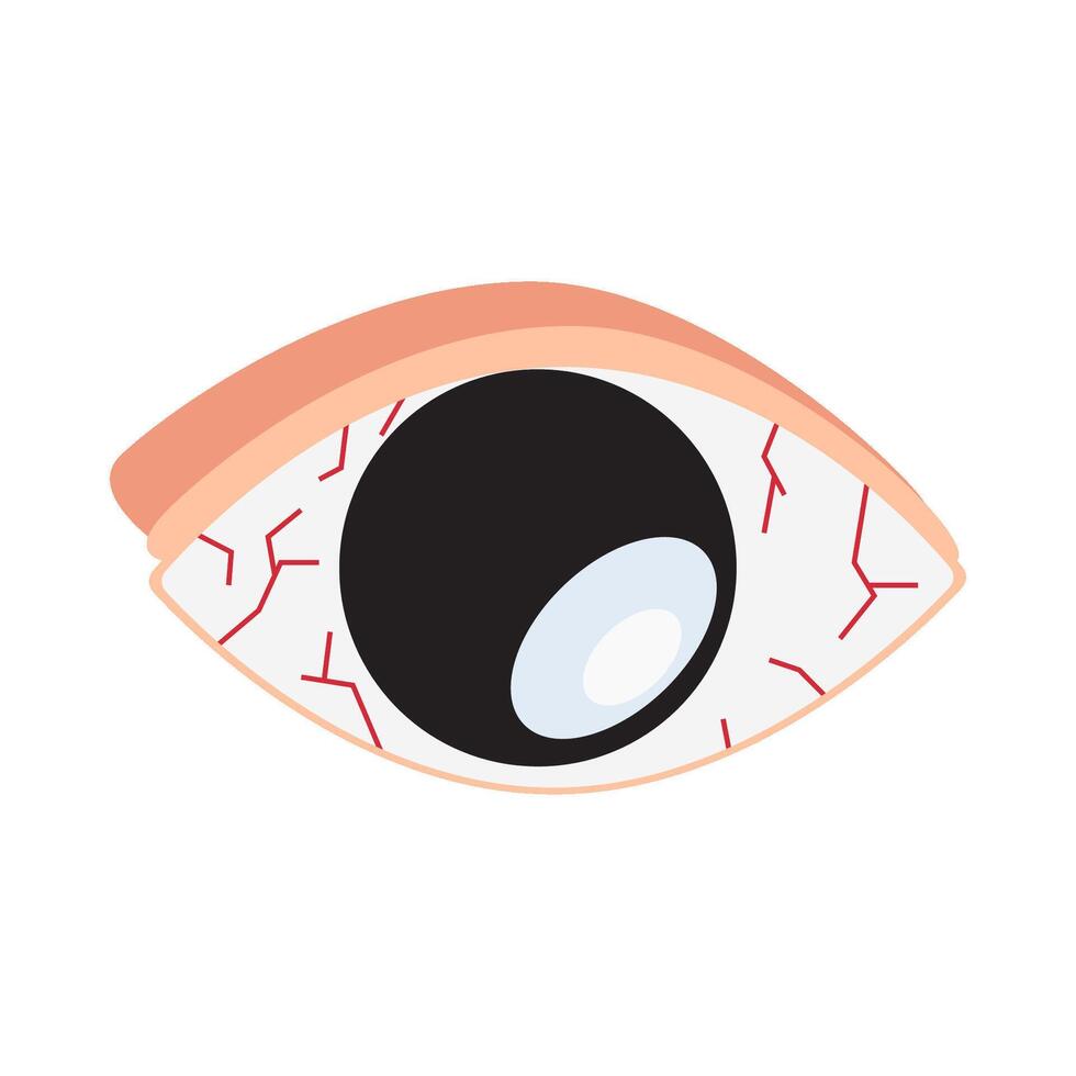 ojo alergia ilustración vector