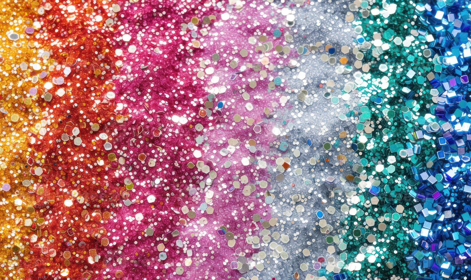 AI generated Colorful glitter background with bokeh defocused lights and shadow photo