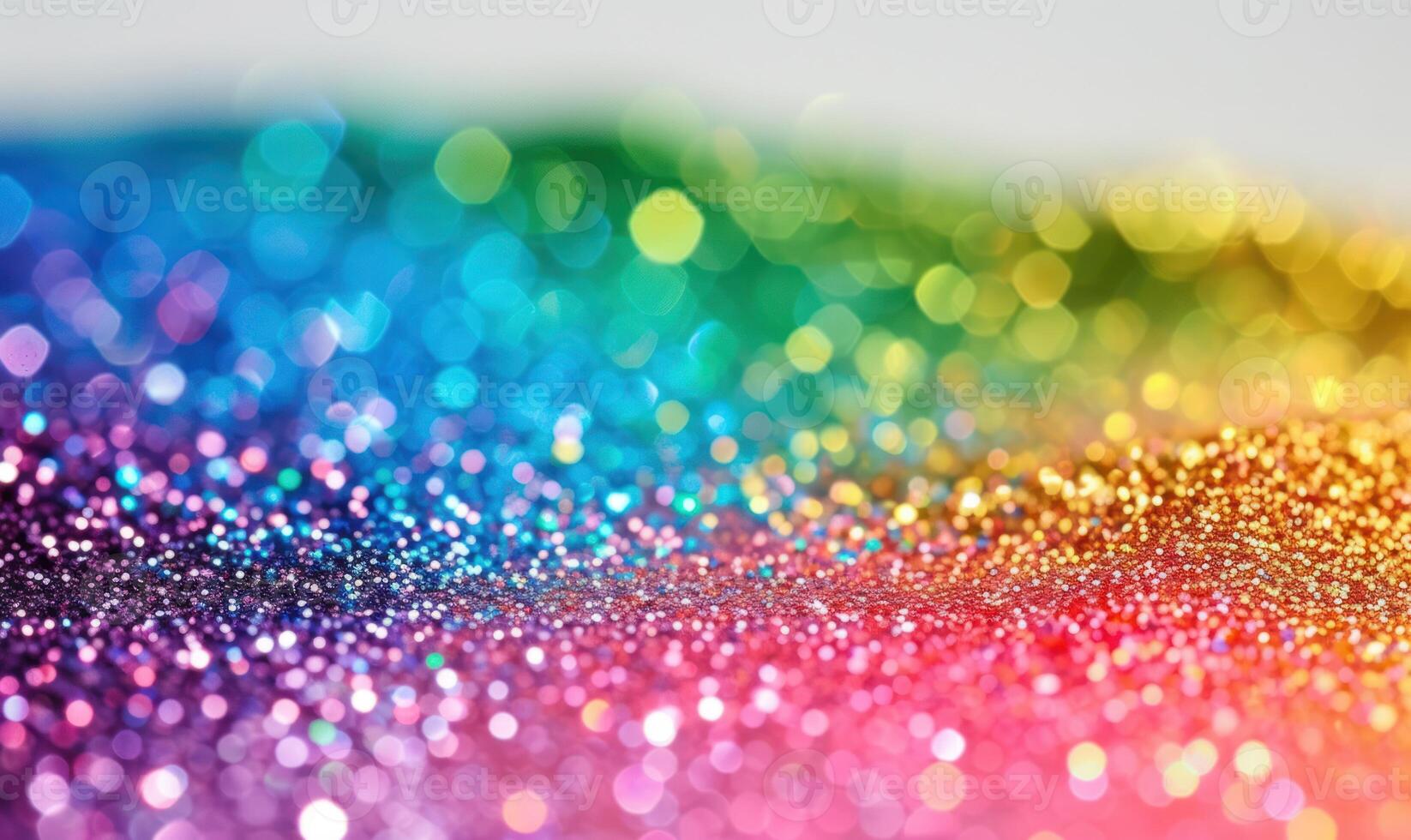 AI generated Colorful glitter background with bokeh defocused lights and shadow photo
