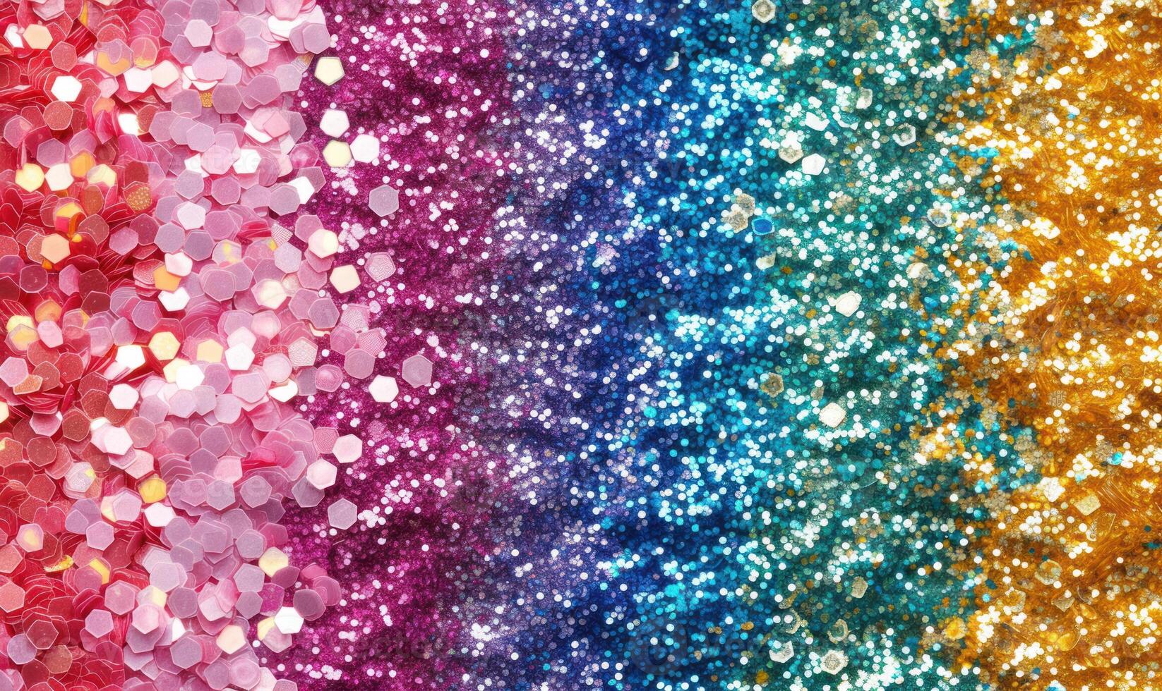 AI generated Colorful glitter background with bokeh defocused lights and shadow photo