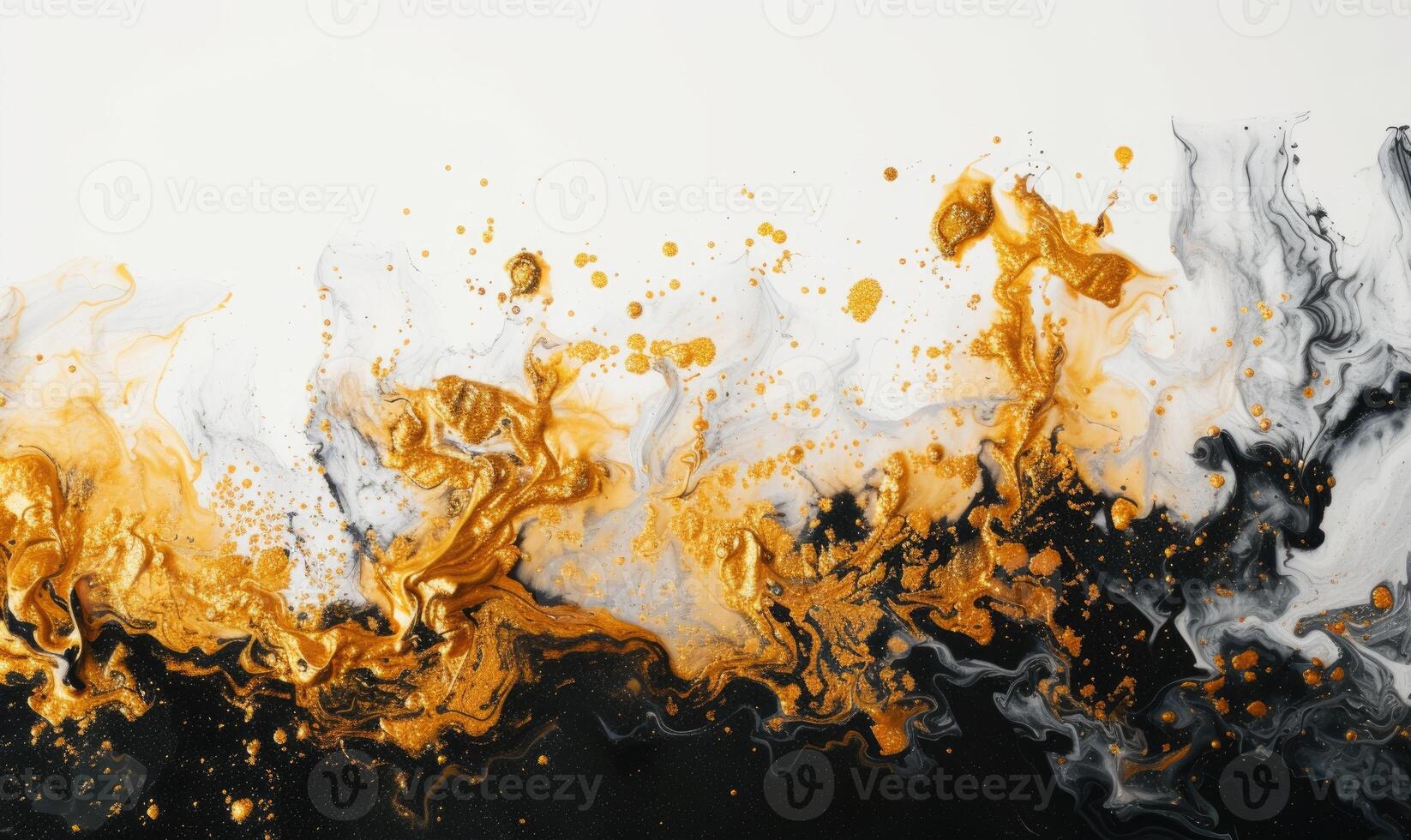 AI generated Marble abstract acrylic background. Marbling artwork texture. Agate ripple pattern. Gold powder. photo