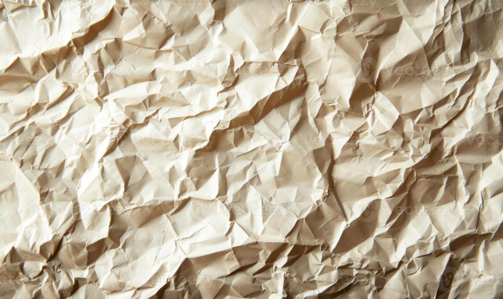 AI generated Crumpled brown paper texture. Abstract background and texture for design. photo