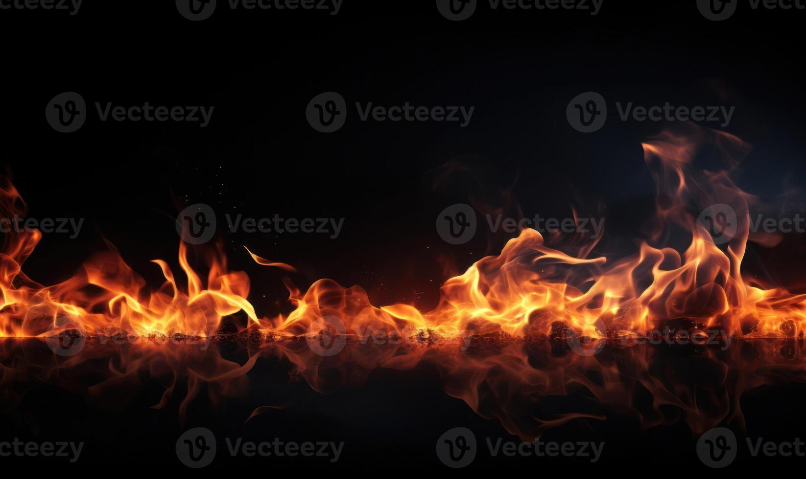 AI generated Abstract blaze fire texture background. photo