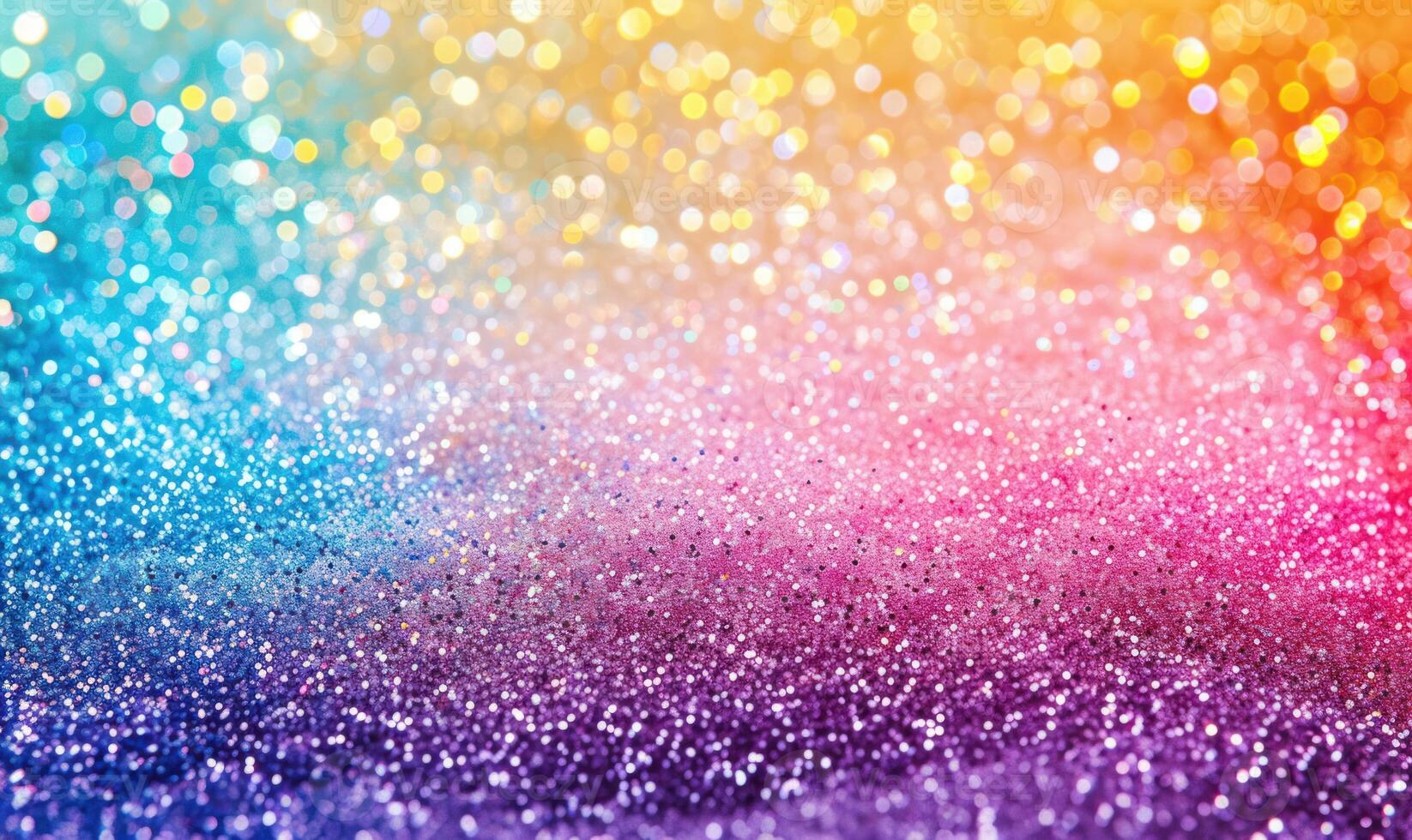 AI generated Colorful glitter background with bokeh defocused lights and shadow photo