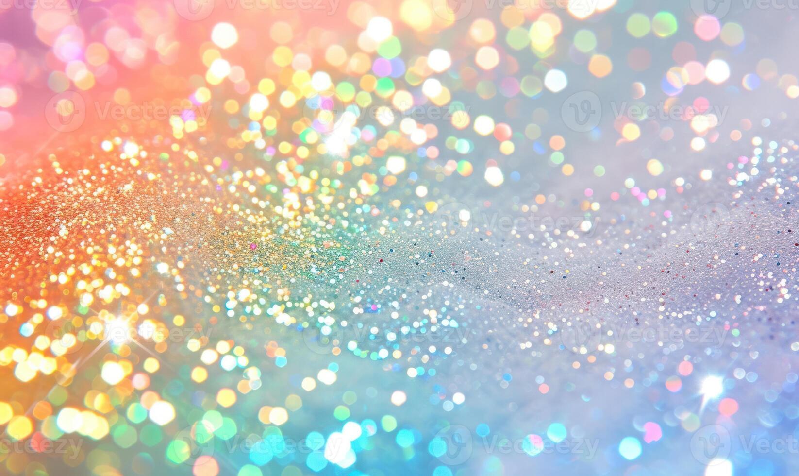 AI generated Colorful glitter background with bokeh defocused lights and shadow photo