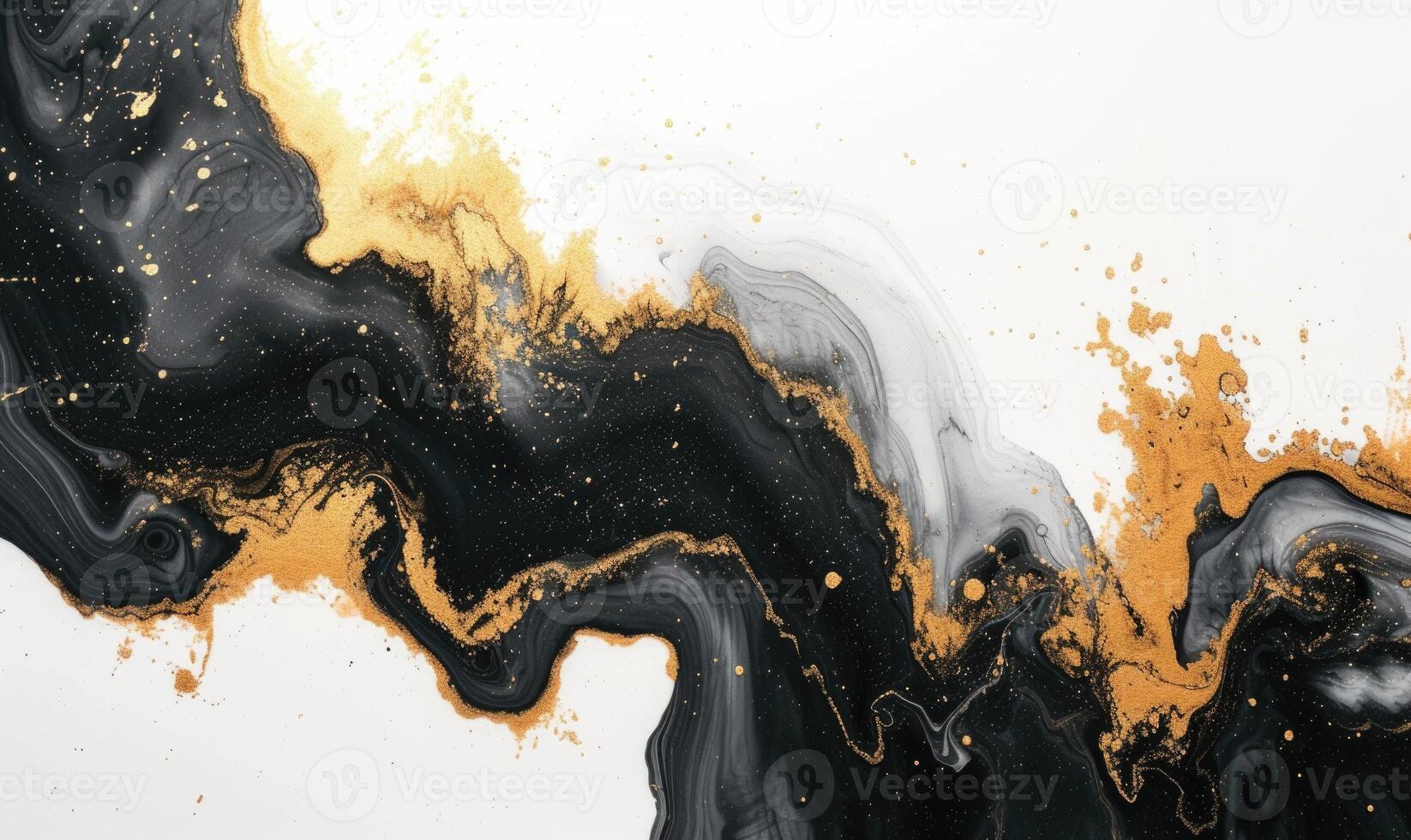 AI generated Marble abstract acrylic background. Marbling artwork texture. Agate ripple pattern. Gold powder. photo