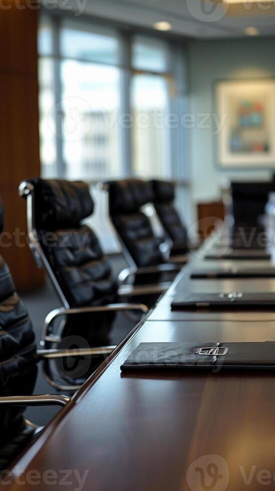 AI generated Boardroom Presentation, background image, generative AI photo