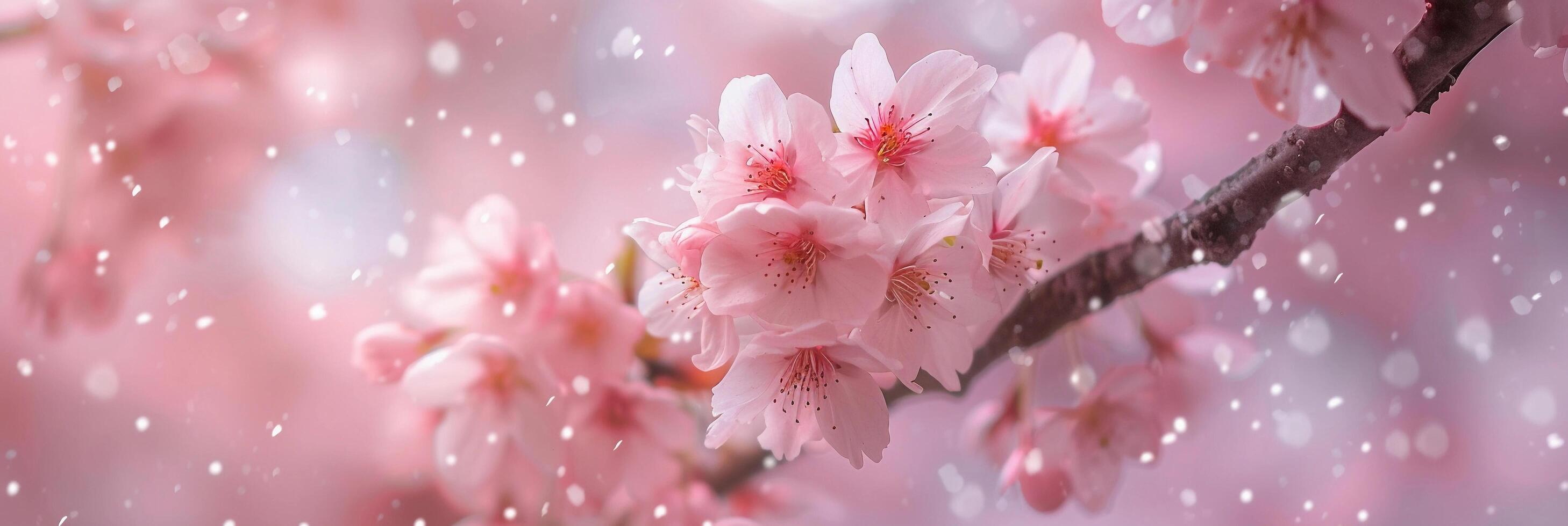 AI generated Cherry Blossom Delight, background image, generative AI photo