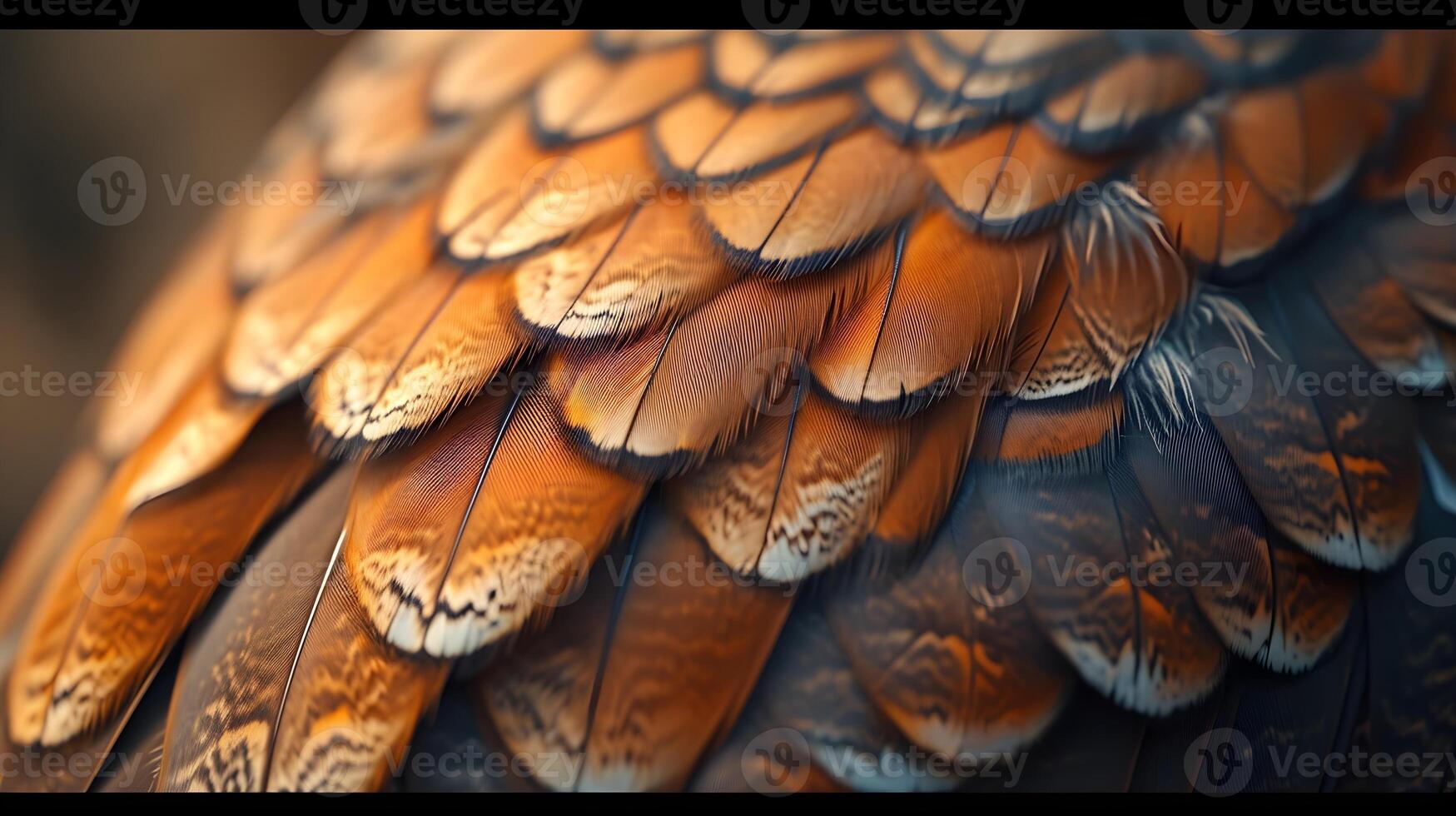 ai generado elegante detalles de individual plumas en un pájaro, antecedentes imagen, ai generado foto